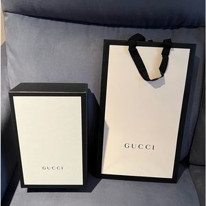 Gucci box and shopping bag. Like new